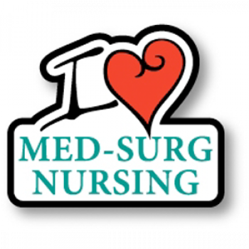 I Love Med-Surg Nursing Pin